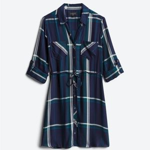 [Tinsel] Kalene Plaid Shirt Dress
